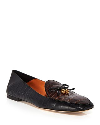 tory burch leather loafers