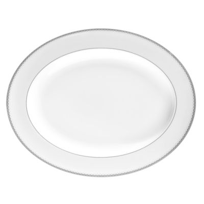 Monique Lhuillier Waterford Dentelle Platter, 13.5