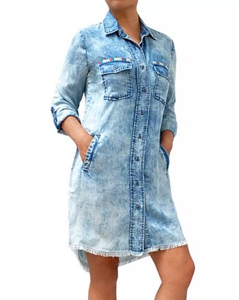 Billy T Daydreaming Embroidered Shirt Dress | Bloomingdale's
