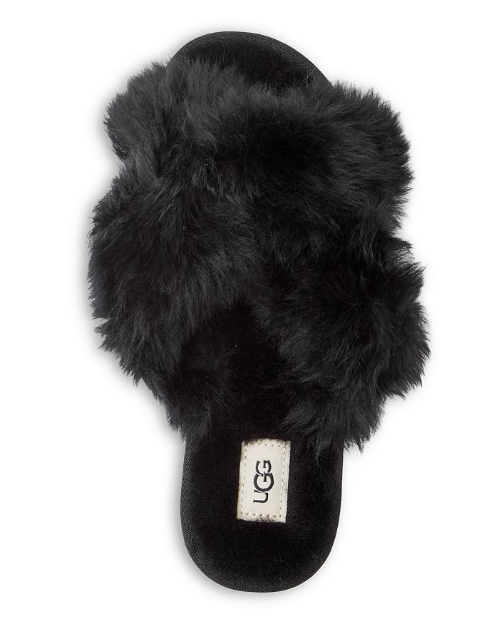 Ugg Women's Fuzzalicious Slide Slippers In Black | ModeSens