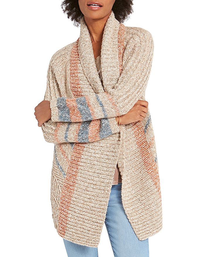 NIC AND ZOE NIC + ZOE CALIFORNIA SOUL STRIPED CARDIGAN F201159