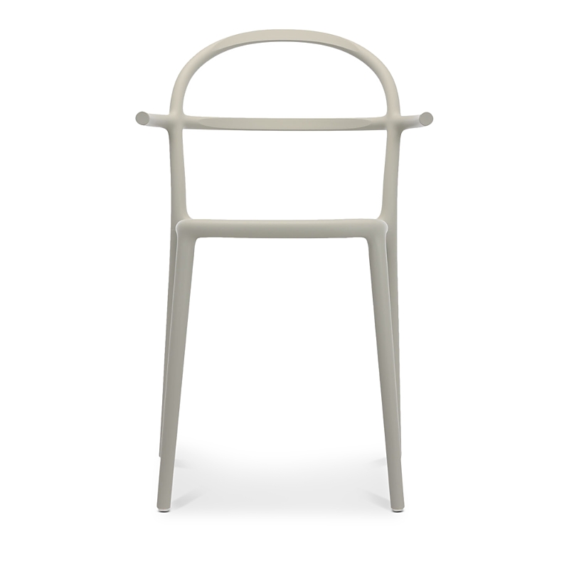 Kartell Generic C Chair, Set Of 2 In Matte Grey