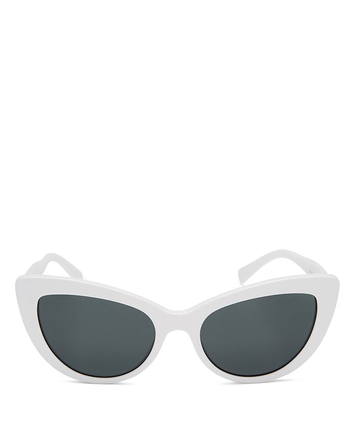 Versace Women's Cat Eye Sunglasses, 54mm In White / Grey