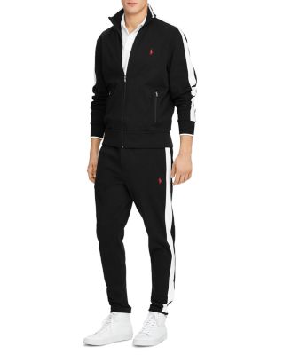 Buy > black polo sweat suit > in stock
