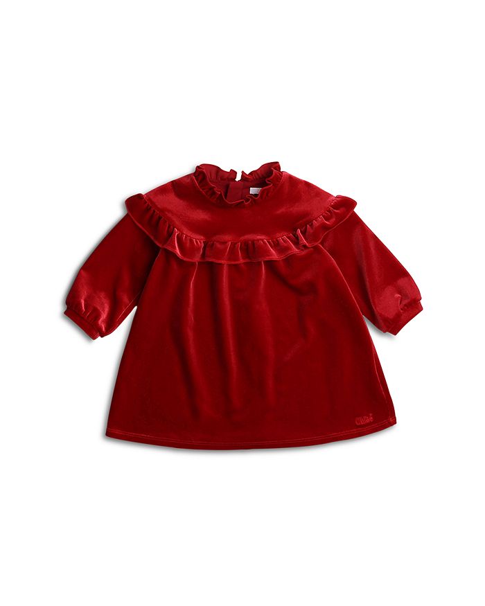 Chloé Girls' Ruffled Velvet Dress - Baby | Bloomingdale's