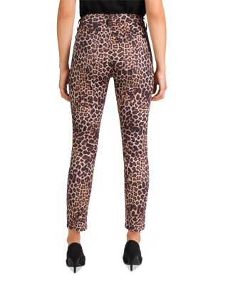 high waisted cheetah print jeans