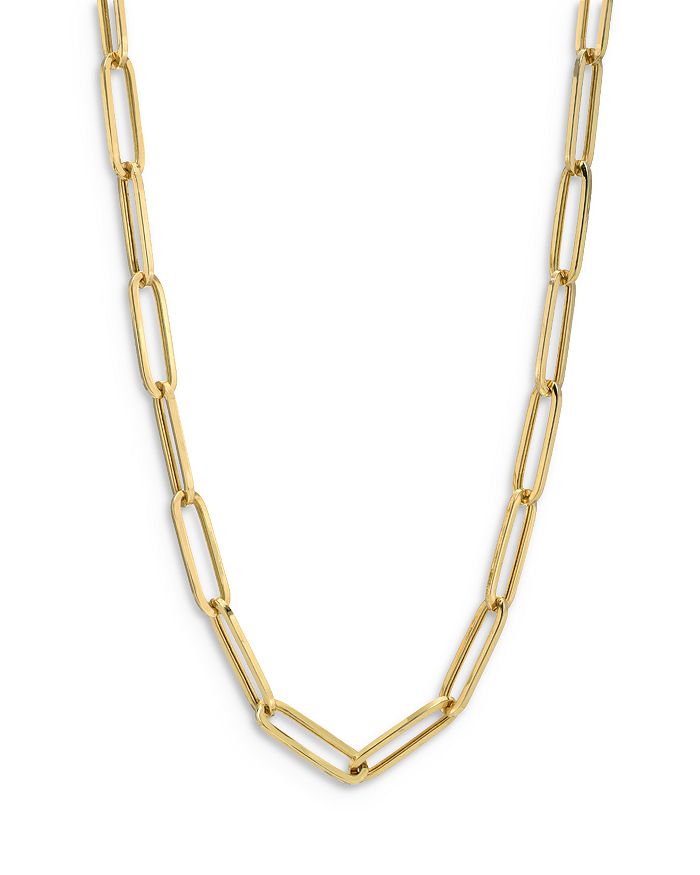Zoe Lev 14k Yellow Gold Extra Large Paper Clip Chain Necklace, 16