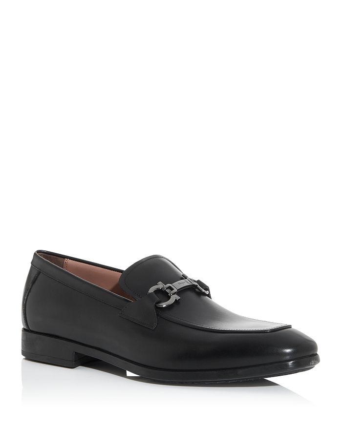 salvatore ferragamo sherman gancini bit leather loafers