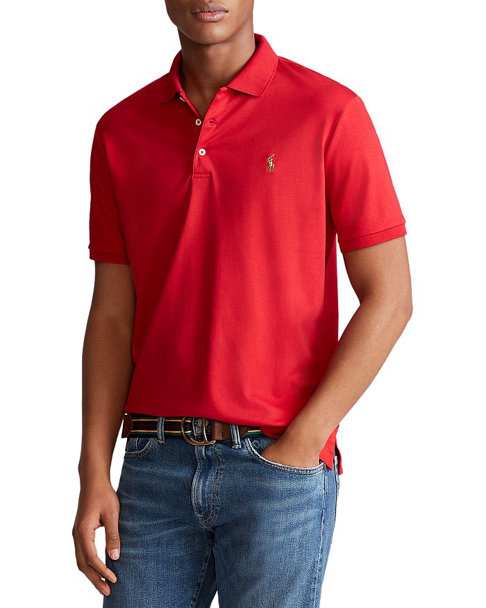 Polo Ralph Lauren Classic Fit Soft Cotton Polo Shirt In Park Avenue Red