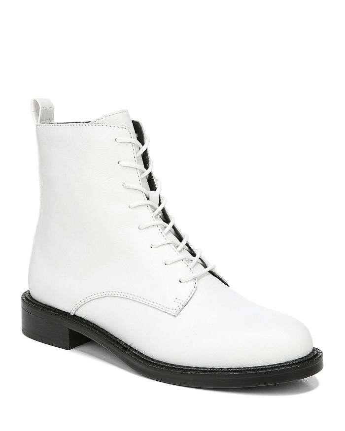 Sam Edelman Women's Nina Lace Up Booties In White