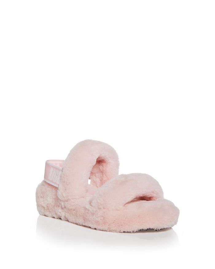 Ugg Women's Oh Yeah Shearling Slingback Slippers In Pcd