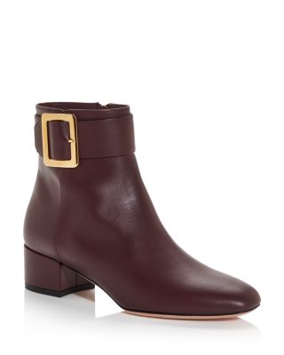 Bally Women's Jay Buckle Square Toe Booties In Shir