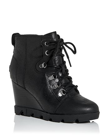 sorel waterproof wedge booties