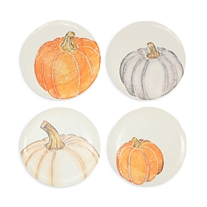 VIETRI PUMPKINS ASSORTED SALAD PLATES, SET OF 4 PROD225160332