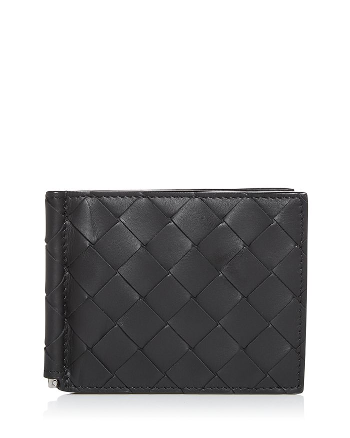 Bottega Veneta Woven Leather Bifold Money Clip Wallet | Bloomingdale's