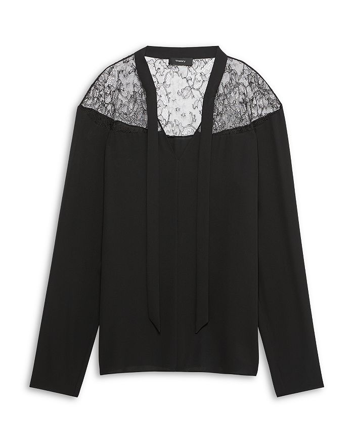 Theory Long Sleeve Lace Top Bloomingdale's