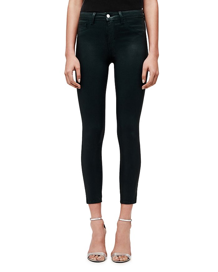 L AGENCE L'AGENCE MARGOT HIGH-RISE SKINNY JEANS IN COATED,2294LMDC