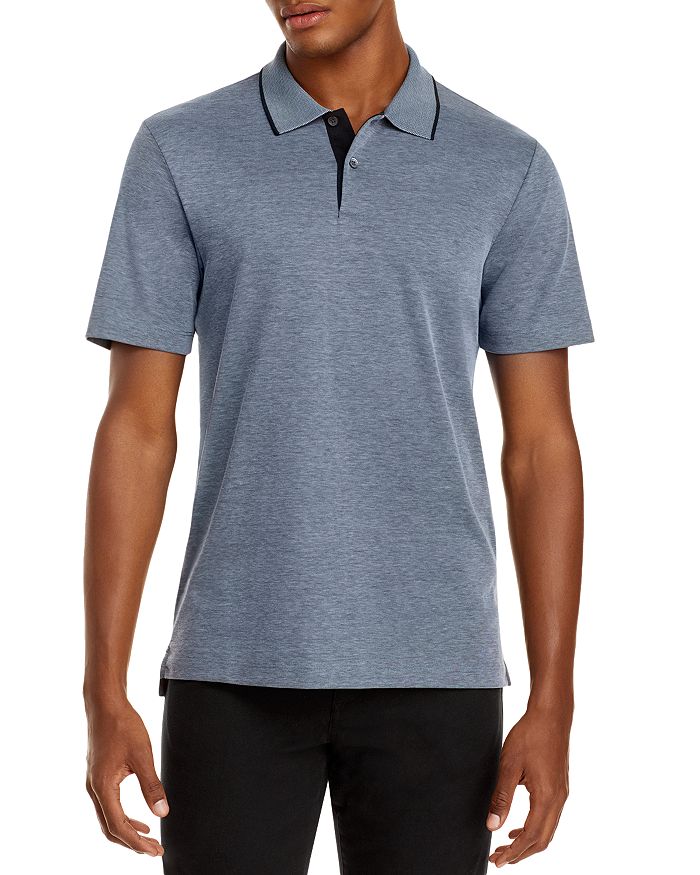 Theory Standard Tipped Regular Fit Polo Shirt - 100% Exclusive In Lagos/charcoal