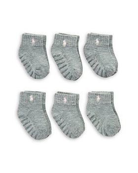 3 Pack Brown and Pink Espirit Infant Socks for Girls Size 12-18 Months