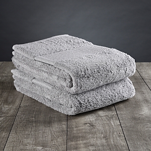 Delilah Home Organic Cotton Face Towels, Set Of 2 In Gray