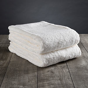 Delilah Home Organic Cotton Face Towels, Set Of 2 In White