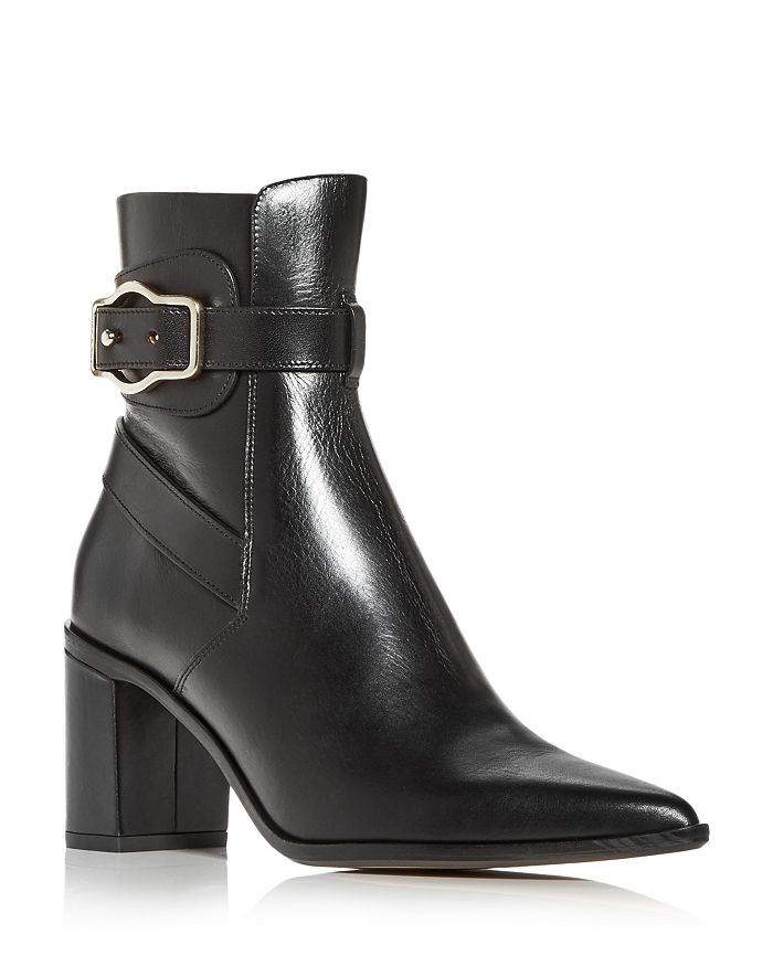 sarto brynn block heel bootie