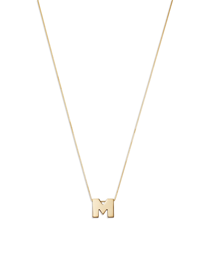 Bloomingdale's Initial Pendant Necklace In 14k Yellow Gold, 16 - Exclusive In M