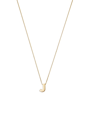 Bloomingdale's Made In Italy Initial Pendant Necklace In 14k Yellow Gold, 16 - 100% Exclusive In J