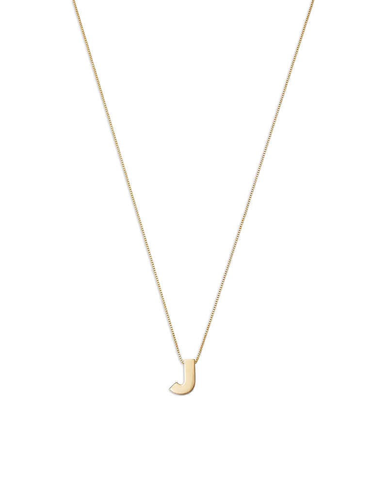Bloomingdale's Initial Pendant Necklace In 14k Yellow Gold, 16 - Exclusive In J