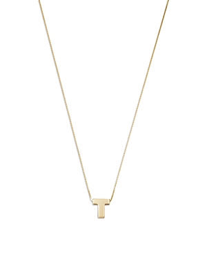Bloomingdale's Made In Italy Initial Pendant Necklace In 14k Yellow Gold, 16 - 100% Exclusive In T