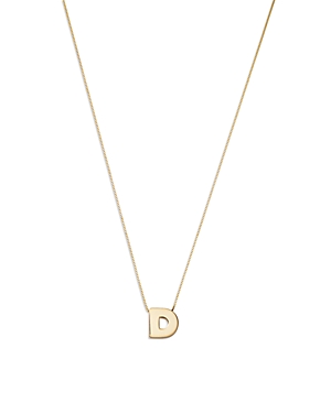 Bloomingdale's Made In Italy Initial Pendant Necklace In 14k Yellow Gold, 16 - 100% Exclusive In D