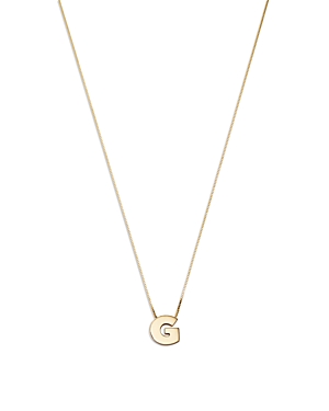 Bloomingdale's Made In Italy Initial Pendant Necklace In 14k Yellow Gold, 16 - 100% Exclusive