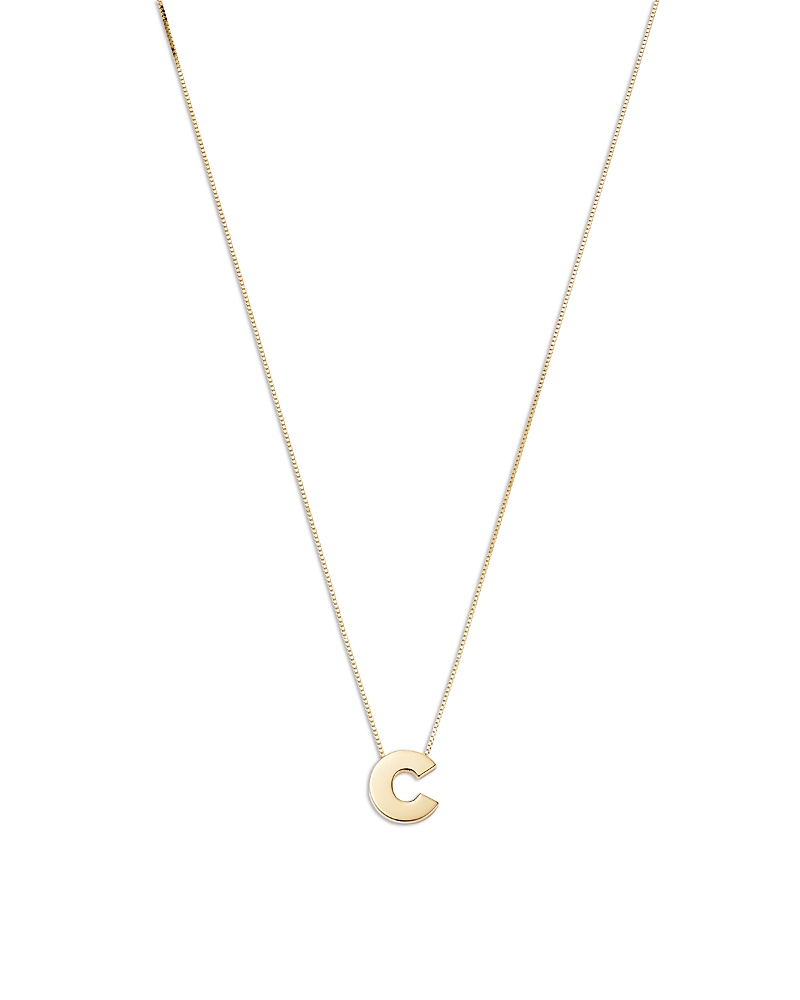 Bloomingdale's Fine Collection Initial Pendant Necklace in 14K Yellow Gold, 16 · OS
