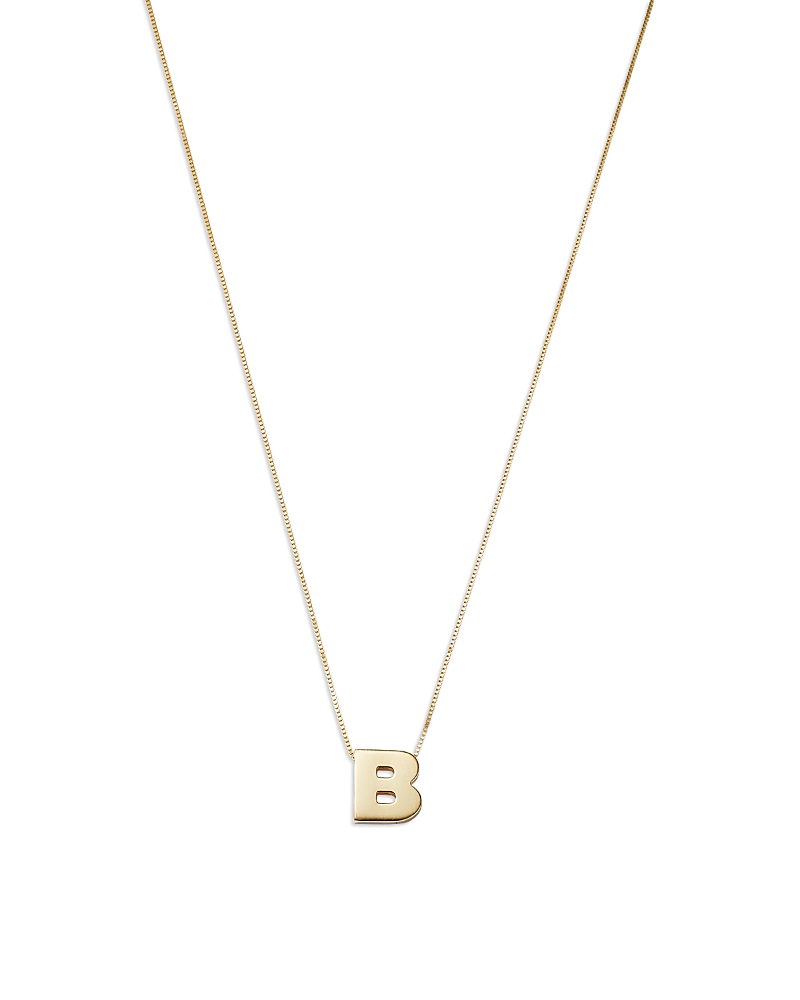 Bloomingdale's Initial Pendant Necklace In 14k Yellow Gold, 16 - Exclusive In B