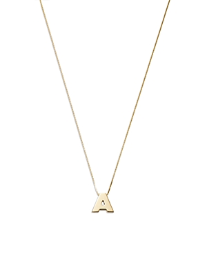 Bloomingdale's Made In Italy Initial Pendant Necklace In 14k Yellow Gold, 16 - 100% Exclusive In A