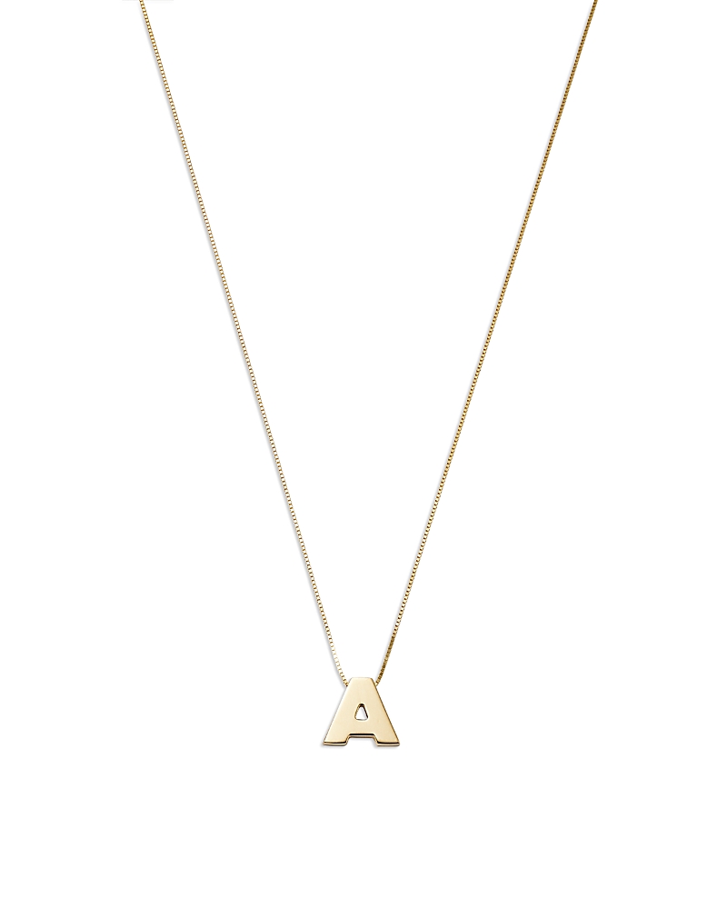 Bloomingdale's Fine Collection Initial Pendant Necklace in 14K Yellow Gold, 16
