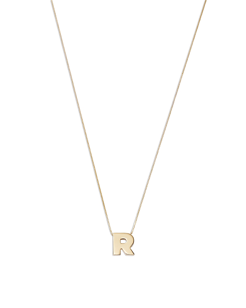 Bloomingdale's Initial Pendant Necklace In 14k Yellow Gold, 16 - Exclusive In R