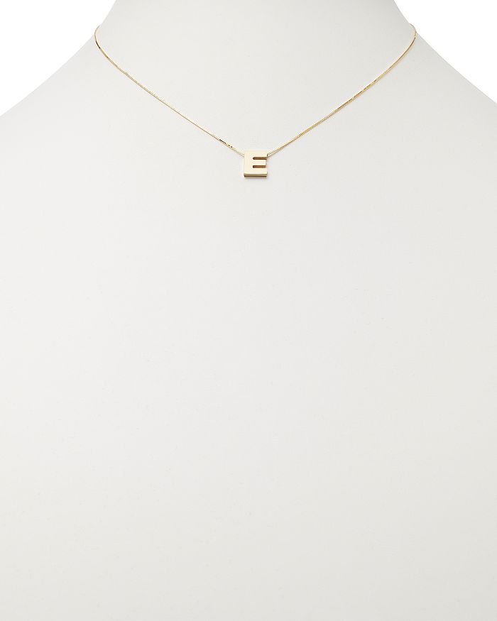 Shop Bloomingdale's Made In Italy Initial Pendant Necklace In 14k Yellow Gold, 16 - 100% Exclusive