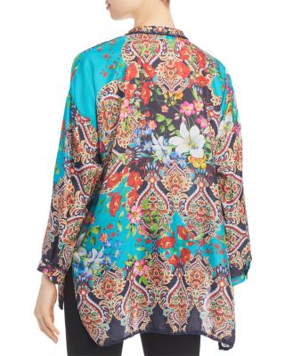 johnny was ginger silk blouse