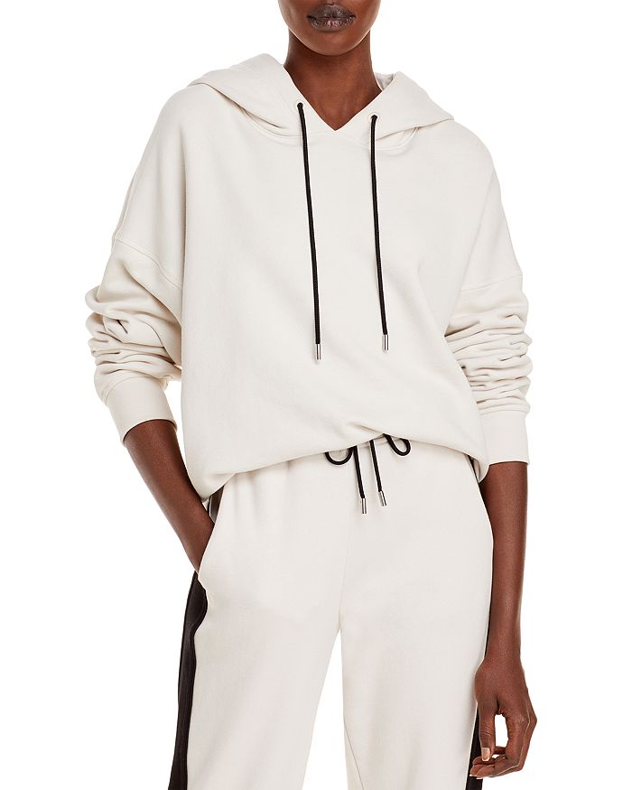 ATM Anthony Thomas Melillo French Terry Zip-Up Hoodie White