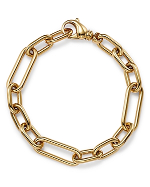 14K Yellow Gold Mixed Link Chain Bracelet - 100% Exclusive