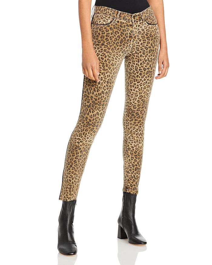 FRAME Le Skinny Jeans in Sand Leopard | Bloomingdale's