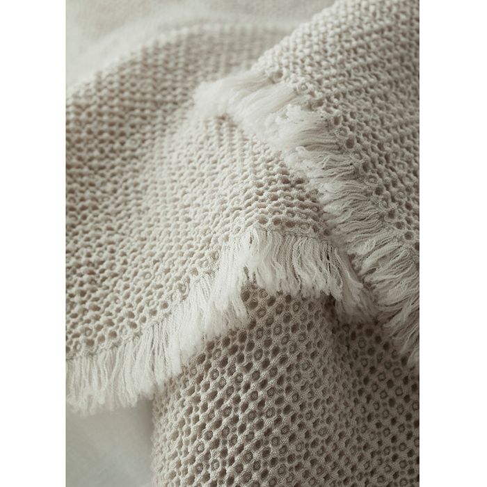 Society Limonta Nid Wool Blanket, King/queen In Mastice