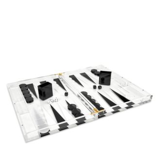 Tizo Designs Lucite B & W Backgammon Set | Bloomingdale's Registry Shop All Registry Items