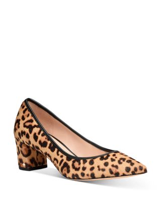kate spade leopard pumps