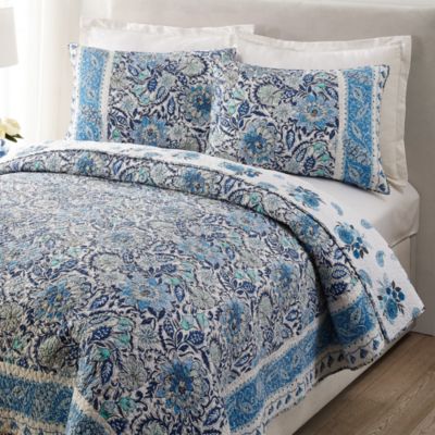 Bisou Floral Cotton Quilt Set, King