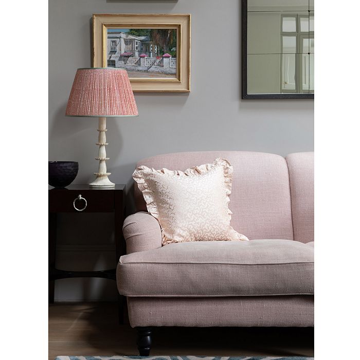 Shop Gingerlily Coral Fern Square Decorative Pillow In Pink