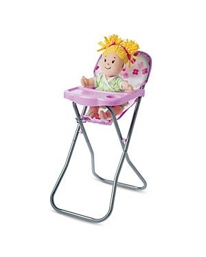 Manhattan Toy Baby Stella Blissful Blooms High Chair First Baby Doll Play Set for 12 and 15 Soft Dolls - Ages 12 Months+