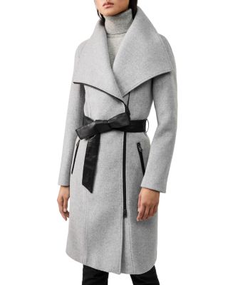 Mackage Nori Belted Wide Lapel Coat Bloomingdale s