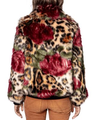 稀少ZADIG& VOLTAIRE タヌキ ファーコート Zadig & Voltaire Fanny Patchwork Faux Fur Coat | Bloomingdale's